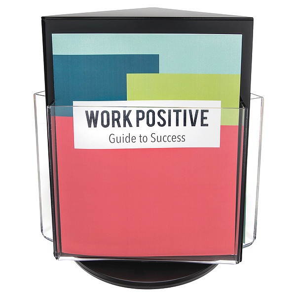 DEFLECTO 592804GR Rotary Magazine Holder