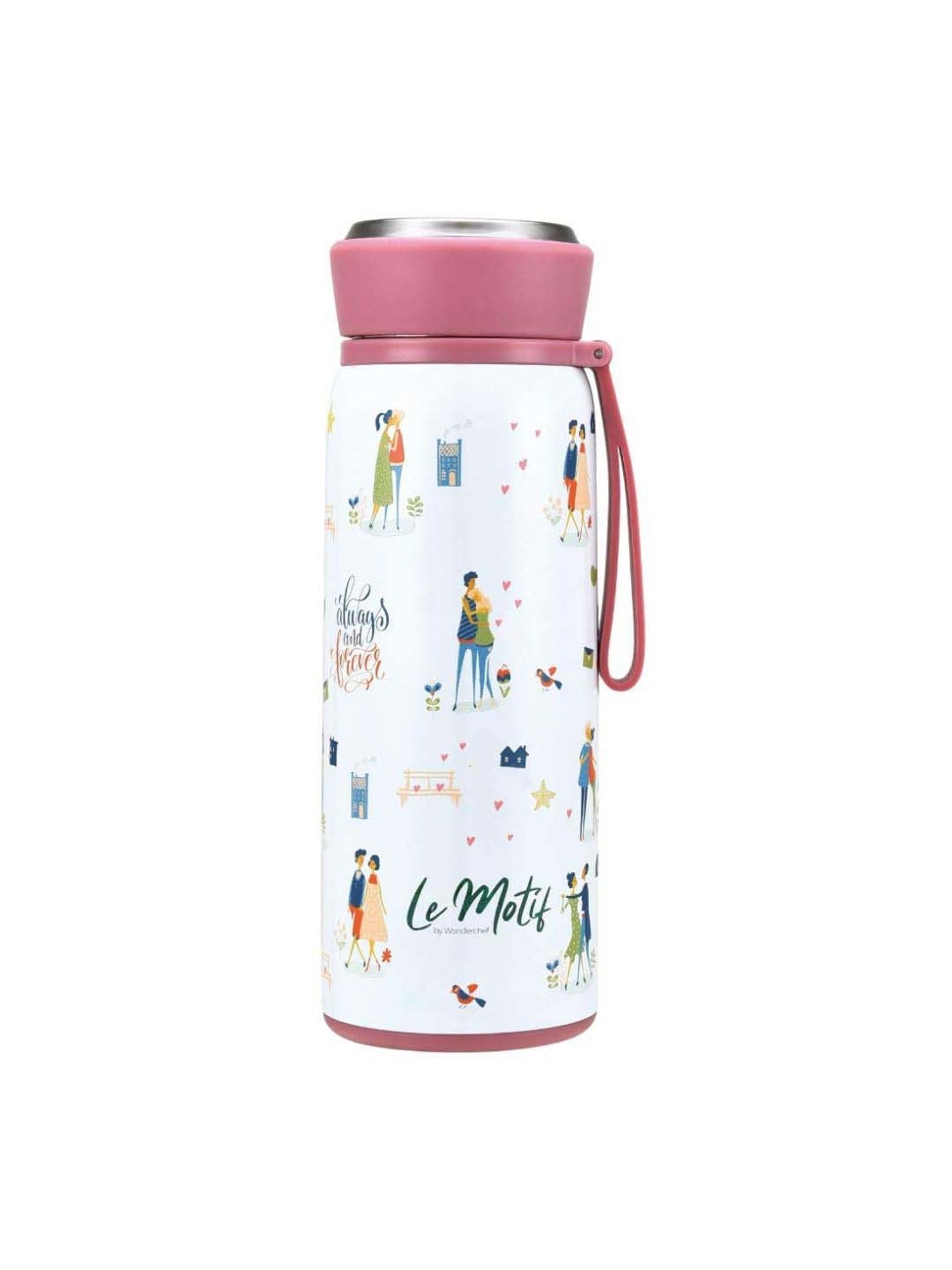 Wonderchef Le Motif Lamour Double Wall Water Bottle