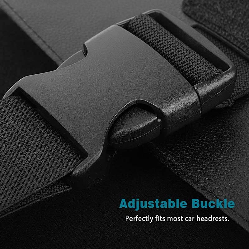 Car Headrest Holder Universal Car Tablet Holder Headrest Mount Holder for 7 to 11 Tablet Fit with iPad Pro 11 202010597 iPad Air 3 2 Mini 5 4 3 iPad 4 3 2 Galaxy Tab Black