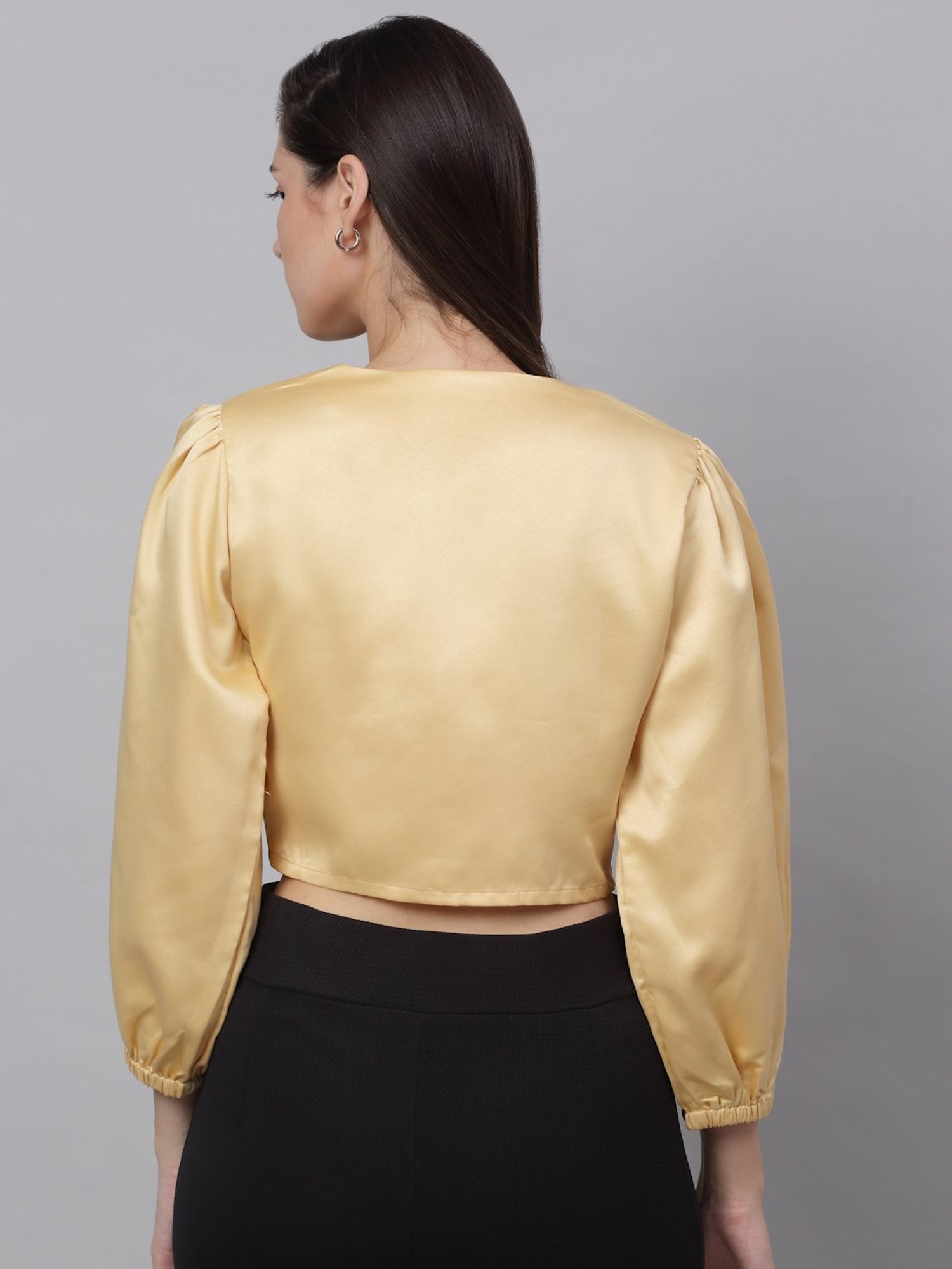 NEUDIS Gold Crop Top