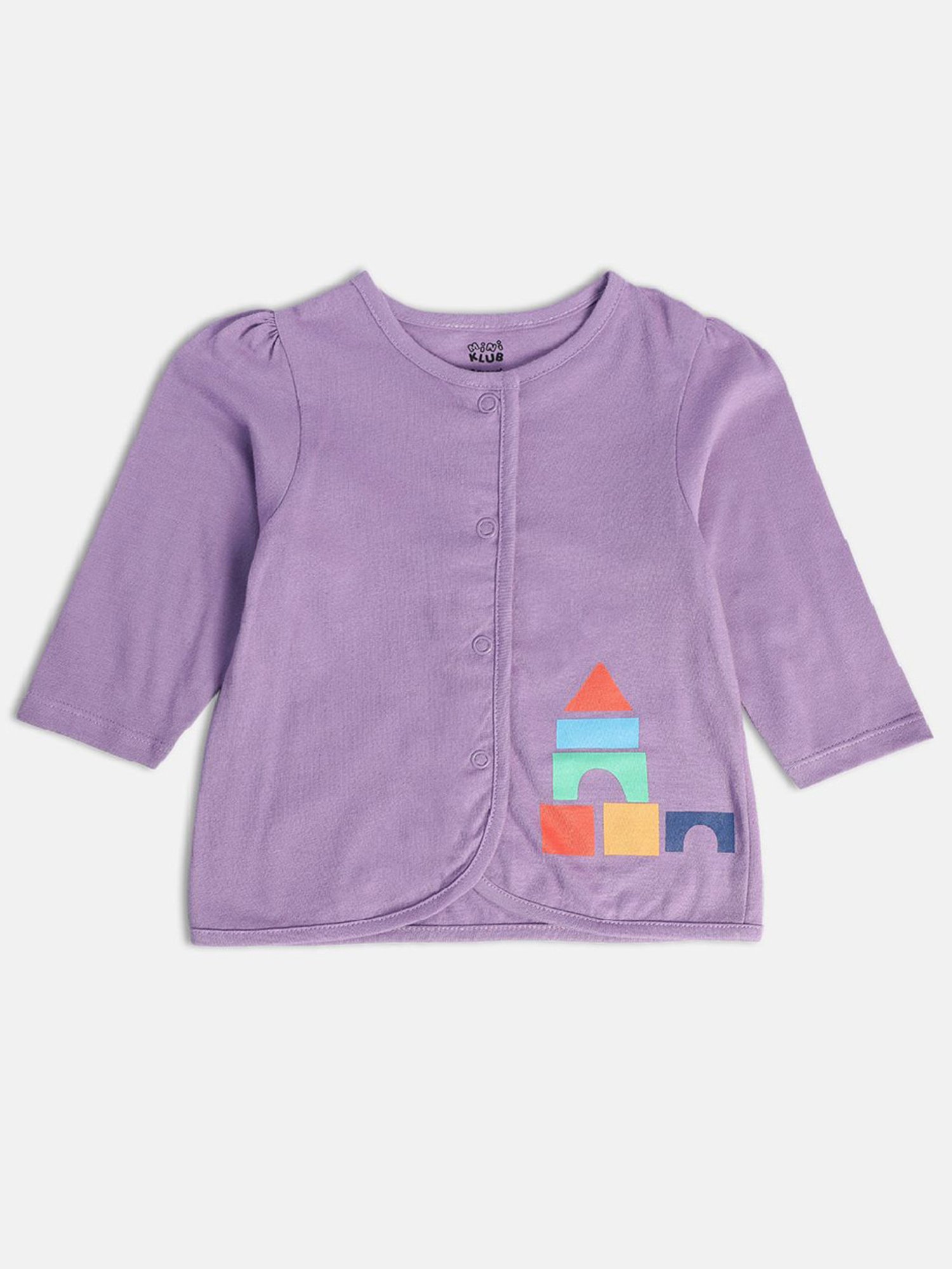 MINIKLUB Kids Multicolor Printed Full Sleeves Jhablas (Pack Of 3)