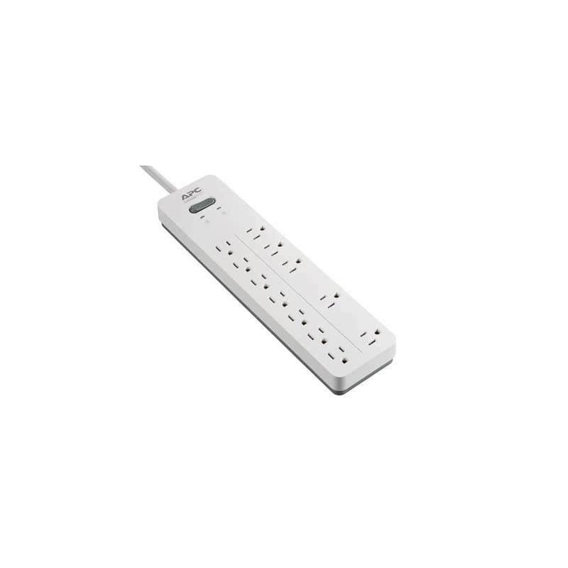 Power Strip Surge Protector,  PH12, 2160 Joules, Flat Plug, 12 Outlet Power Cord Strip