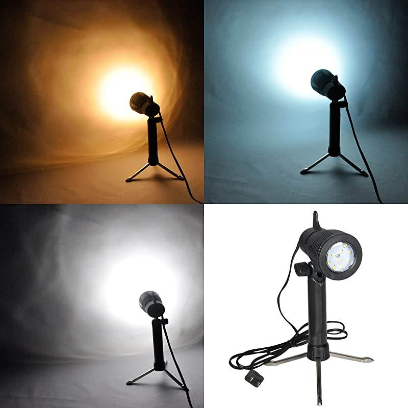 Photography LED Continuous Light Lamp 5500K Portable Camera Photo Lighting for Table Top Studio 2 Sets