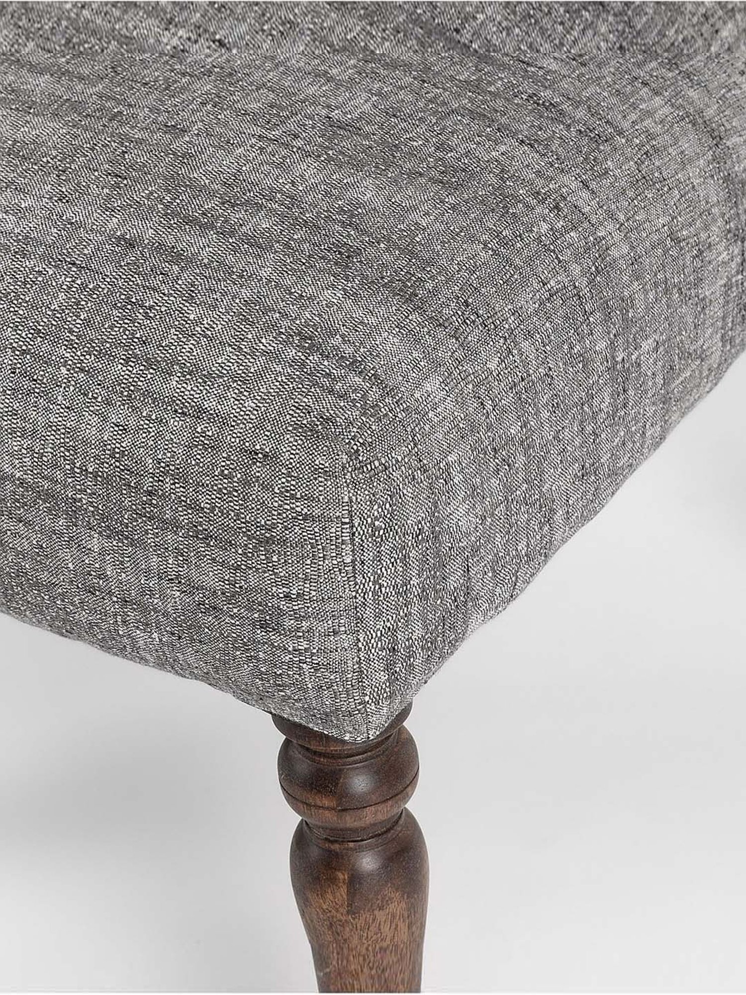 Fabindia Home Home Grey & Brown Mango Wood Amer Chair