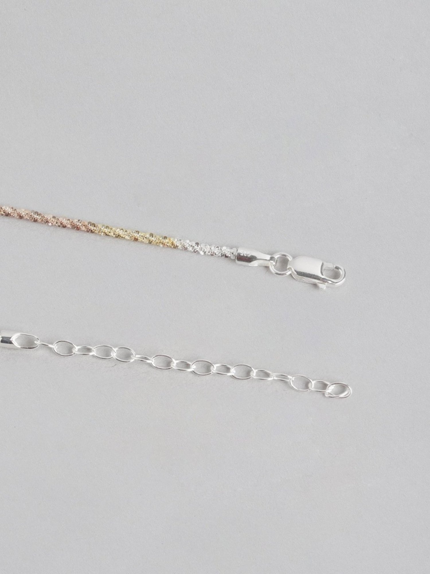 Zavya Sleek and Modern Golden Plated 92.5 Sterling Silver Box Chain