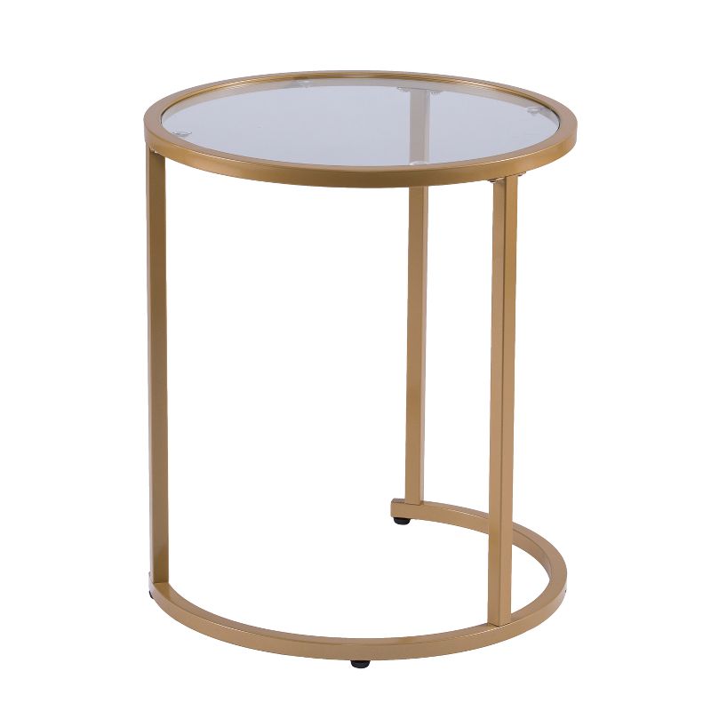 Set of 2 Emma Glam Nesting Side Table Gold - Aiden Lane