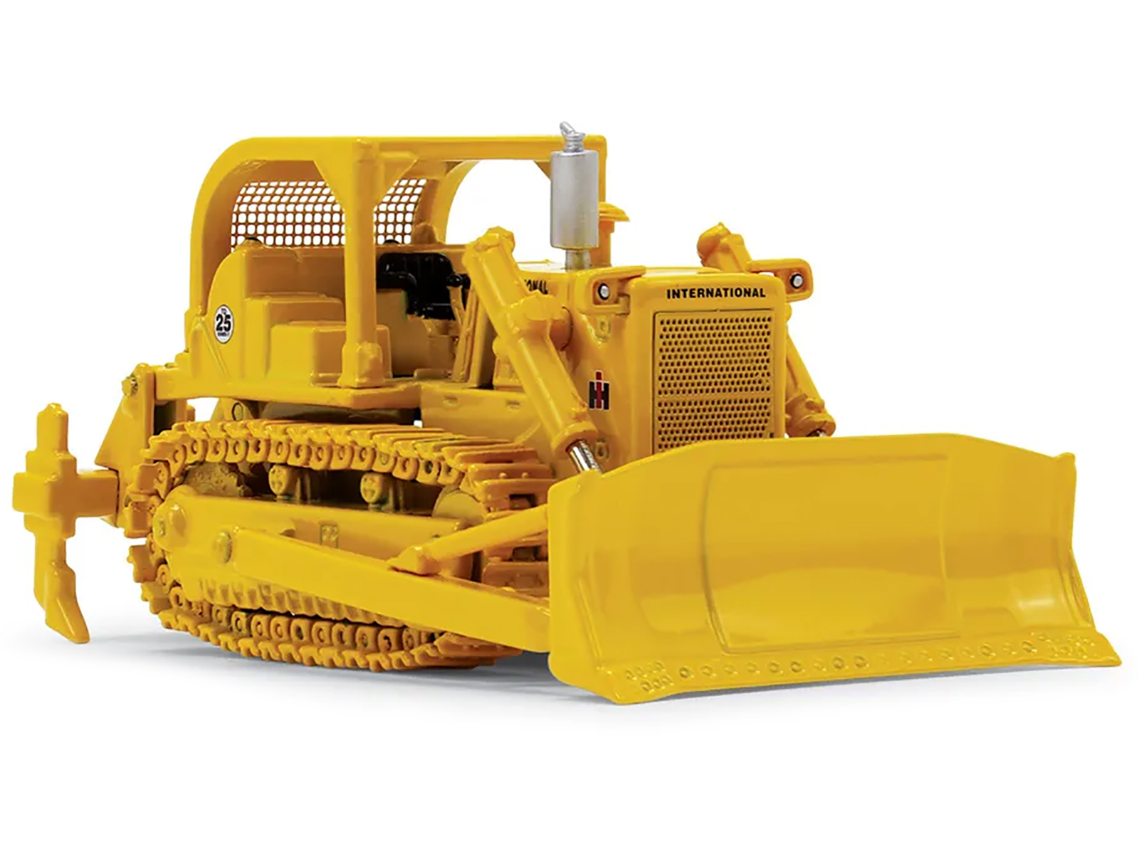 International Harvester TD-25 Crawler & ROPS Tractor with Ripper Yellow 1/87 Diecast Model by First Gear