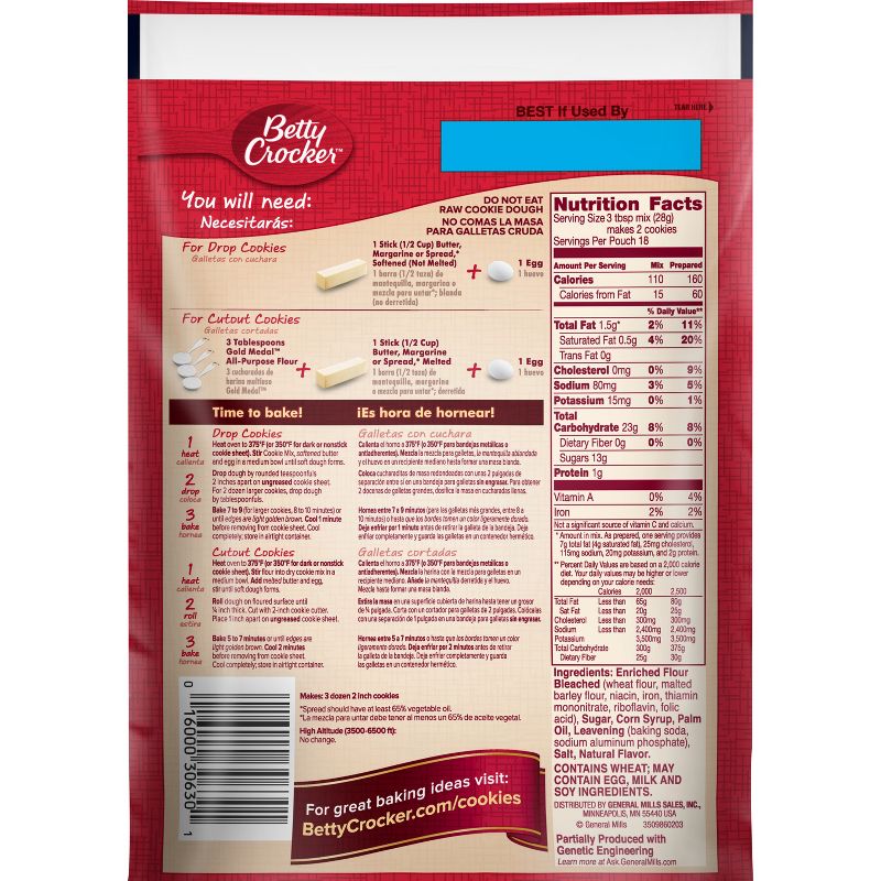 Betty Crocker Sugar Cookie Mix - 17.5oz