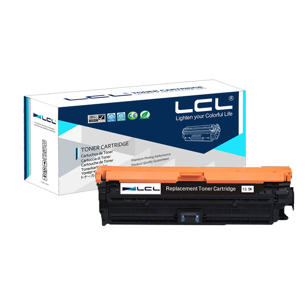 LCL Compatible for  HP 650A CE270A (1-Pack Black )  Toner Cartridge Compatible for HP Color LaserJet Enterprise CP5525
