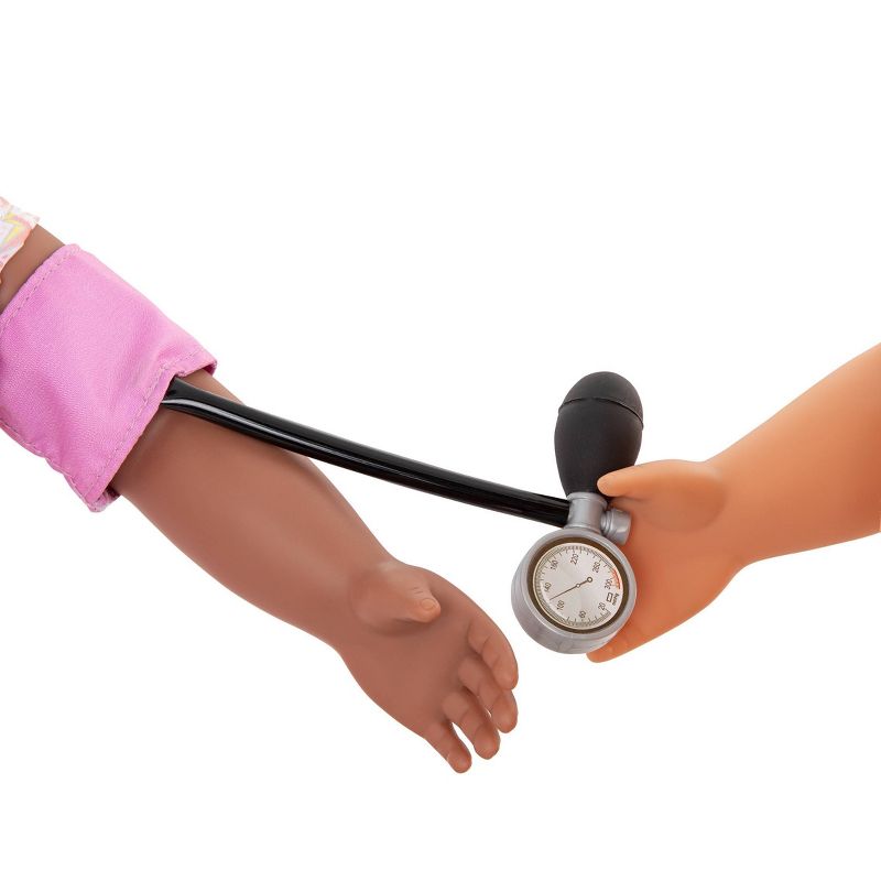 Our Generation Adjustable Hospital Bed & Doctor Set for 18" Dolls - Get Well Bed