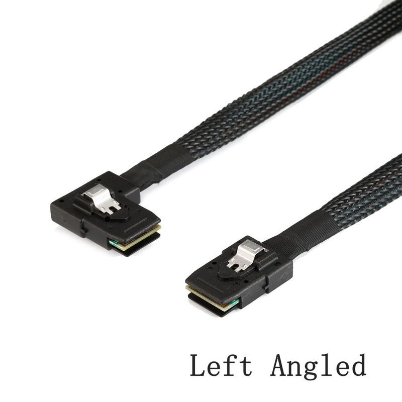 Weastlinks 90 degree Right Left angle L type SATA cable Mini SAS Cable Mini SAS 36P to 36 Pin SFF-8087 to SFF8087 HD Data Cable 0.8M