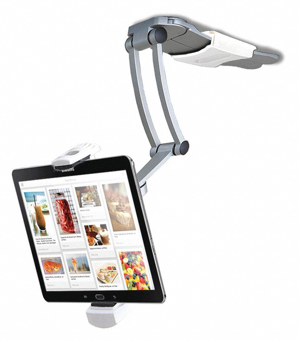 CTA Digital 2-in-1 Kitchen Mount Stand for 7-13 Inch Tablets / iPad Air/ iPad Pro 12.9 / Surface Pro (PAD-KMS)