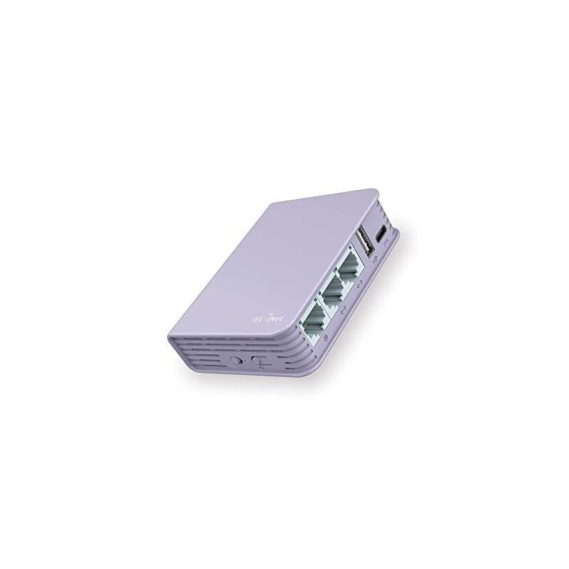 GL-MV1000 (Brume) Edge Computing Gigabit VPN Gateway, DDR4 1GB, Flash 16MB, EMMC 8GB, MicroSD Storage Support, OpenWrt/LEDE pre-Installed, 280Mbps High VPN Performance, Cables Included