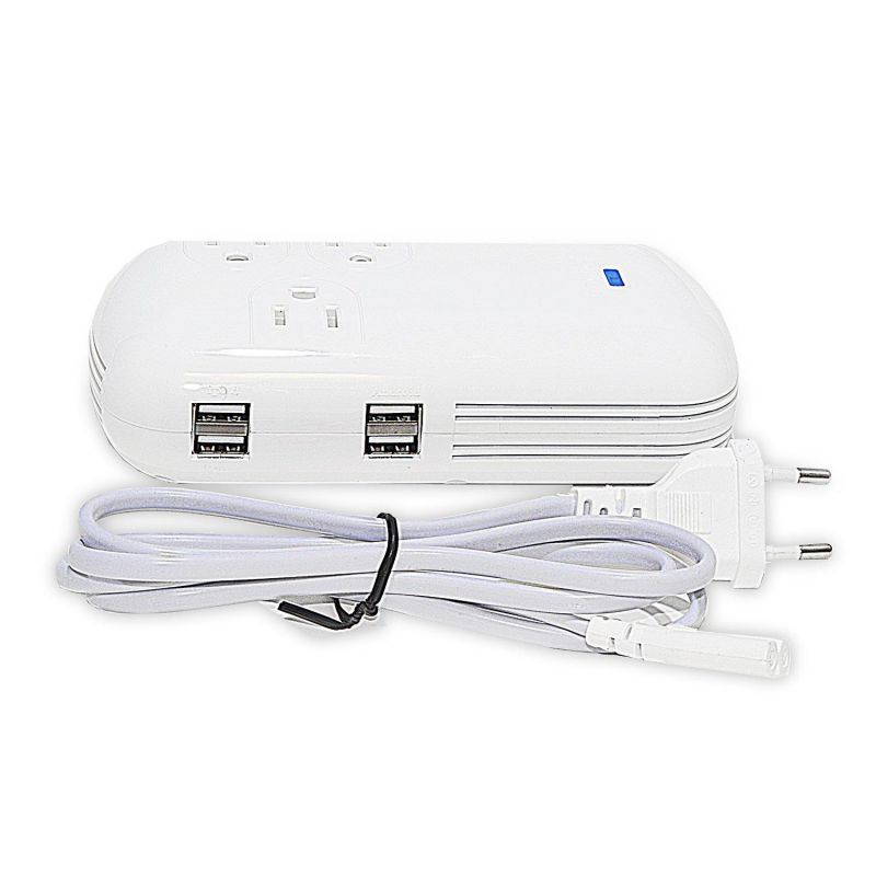 Ceptics 150W Travel Voltage Converter with 3 Outlets + 4 USB inputs - Frustration-Free Packaging