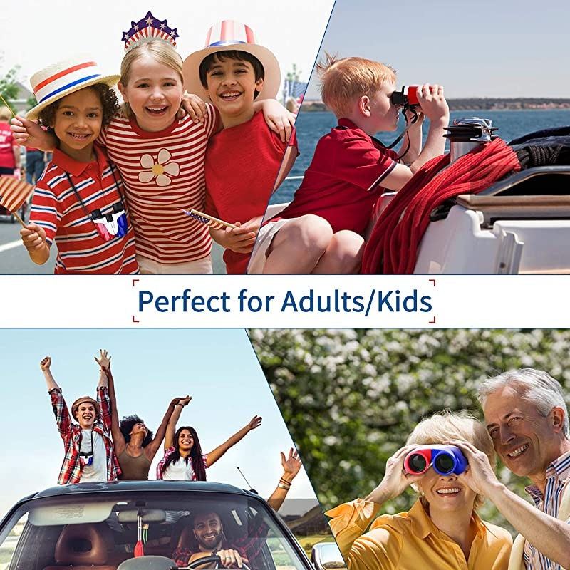 10X25 Small Compact Lightweight Binoculars with Clear Vision, Easy Focus, Colorful Durable Binoculars for Adults Kids Bird Watching, Safari, Hiking, Travel, Concerts, Opera, Sport Games