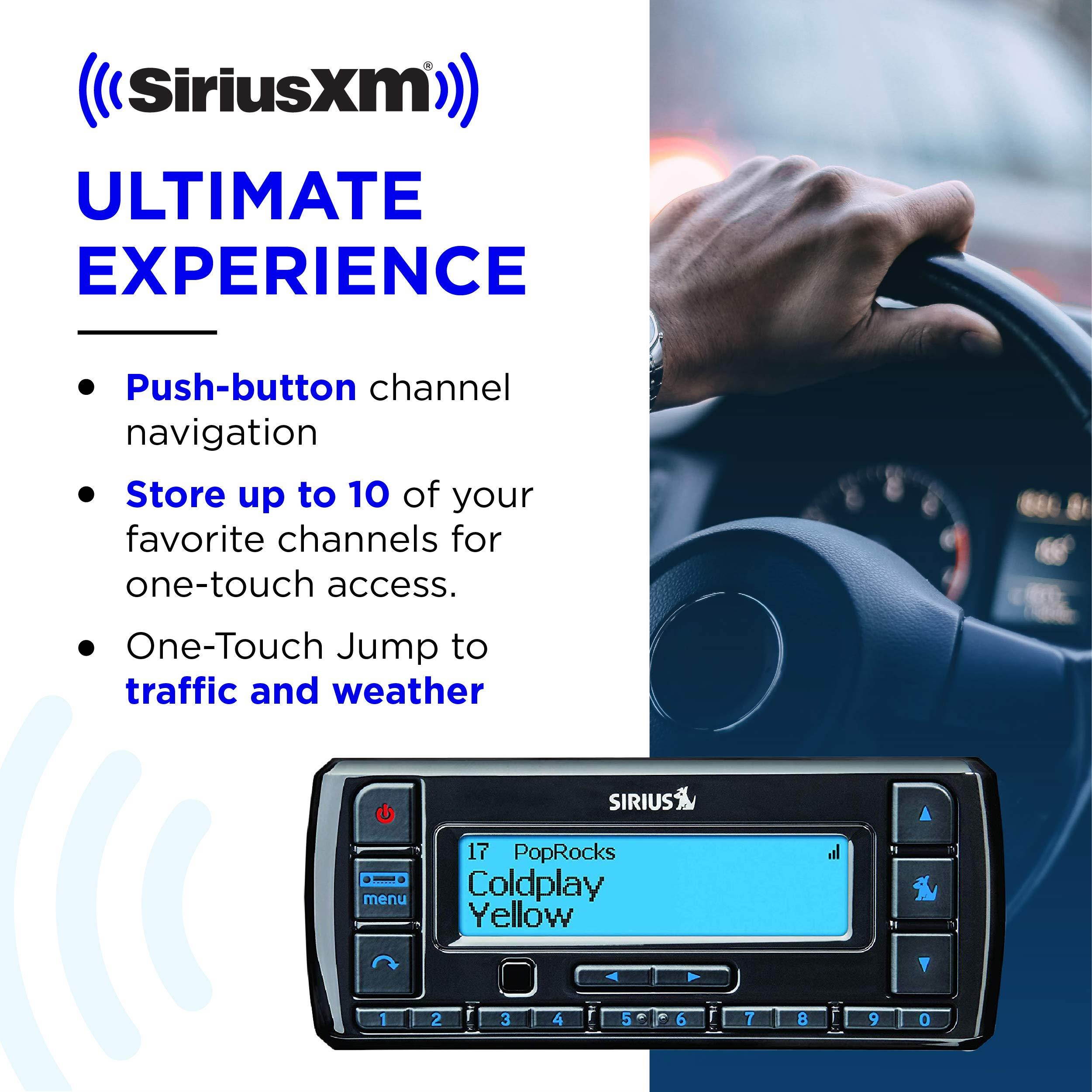 SiriusXM Stratus 7 Satellite Radio with Vehicle Kit | 3 MONTHS ALL ACCESS FREE WITH SUBSCRIPTION