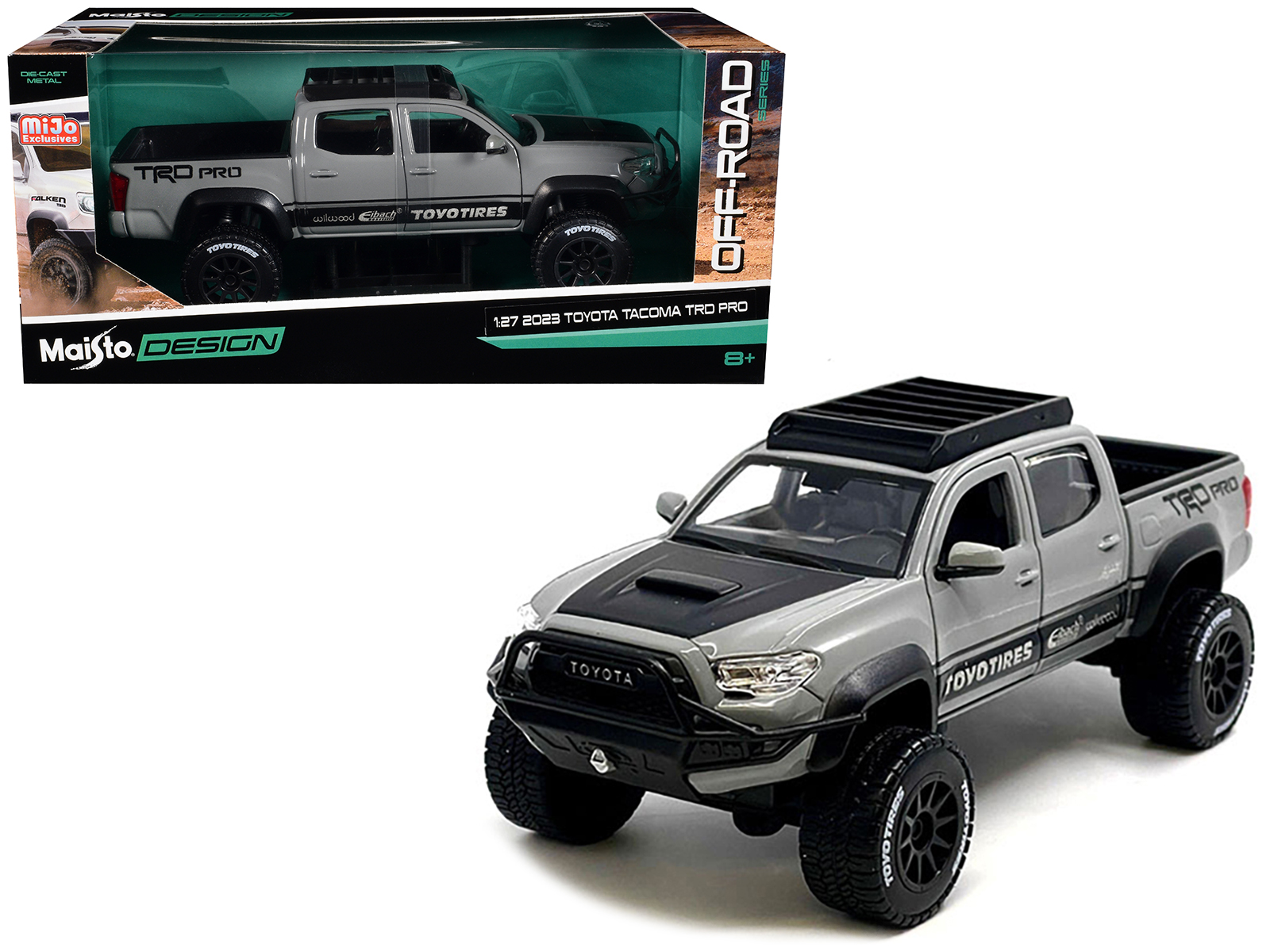 2023 Toyota Tacoma TRD PRO Pickup Truck Gray with Sunroof "Special Edition" Series 1/27 Diecast Model Car by Maisto