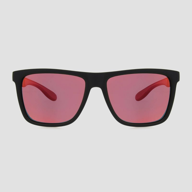 Men's Surfer Shade Sunglasses with Mirrored Polarized Lenses - All in Motion™ Black