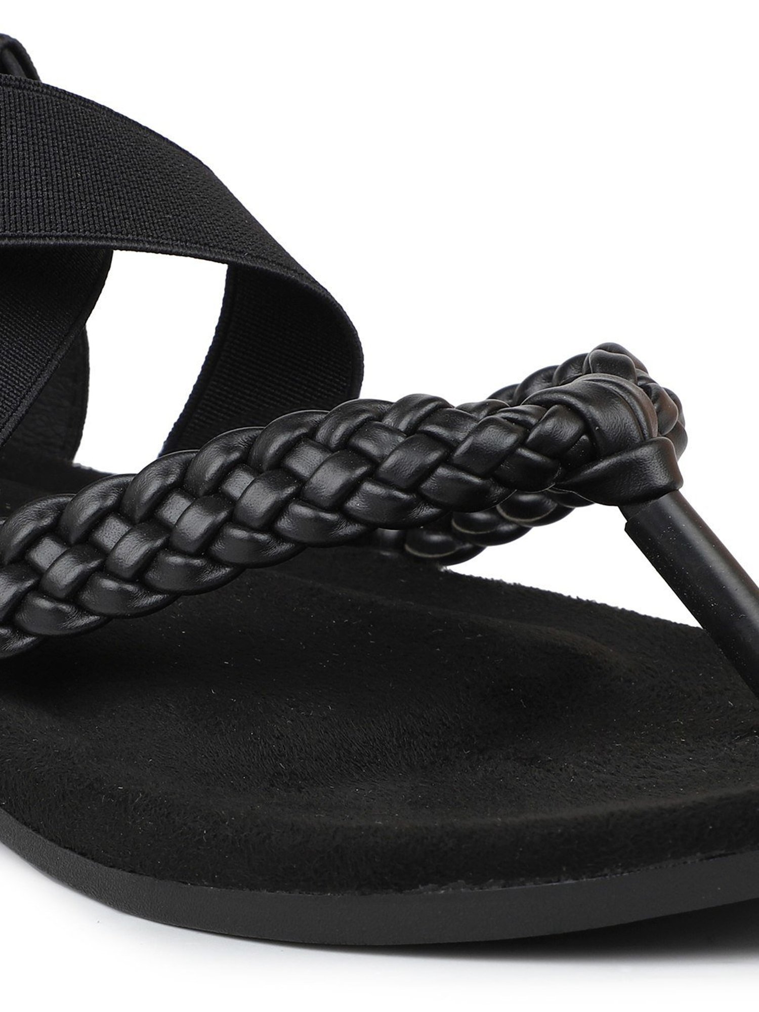 Inc.5 Women's Black Sling Back Sandals