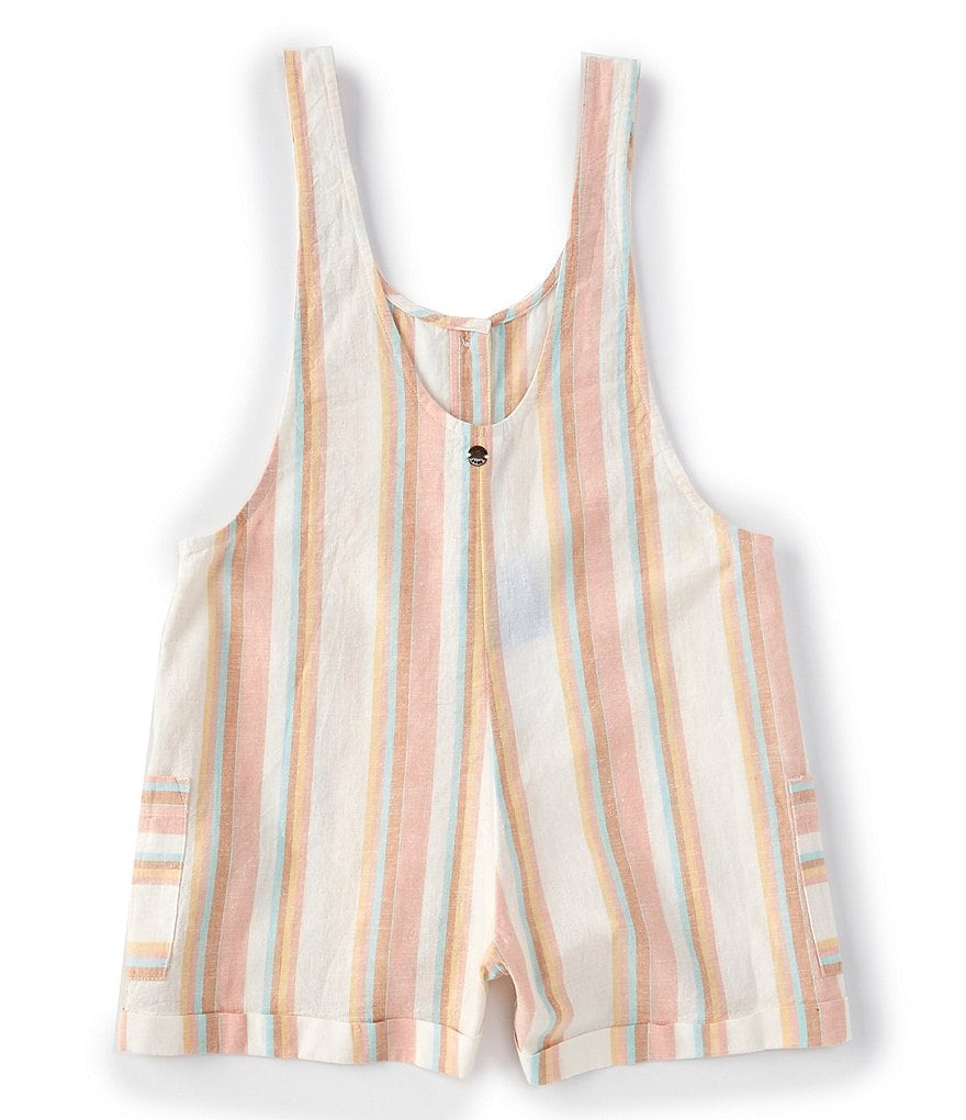 Roxy Big Girls 8-16 Long Way From Home Striped Romper