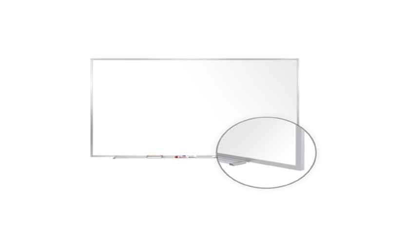 Ghent Magnetic Porcelain Whiteboard with Aluminum Frame 4'H x 5'W M1454