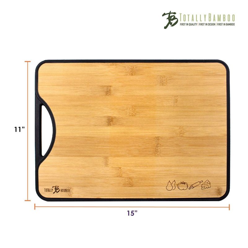 Totally Bamboo 2-in-1 Bamboo Cutting Board 15"