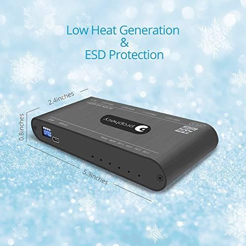 Prophecy HDMI Splitter 4K 60Hz HDR 1x4 YUV 444 3D HDMI 20a HDCP 22 EDID 18Gbps Auto Scaling Low Heat Cascadable Firmware Upgradable 4 Port 1 in 4 Out