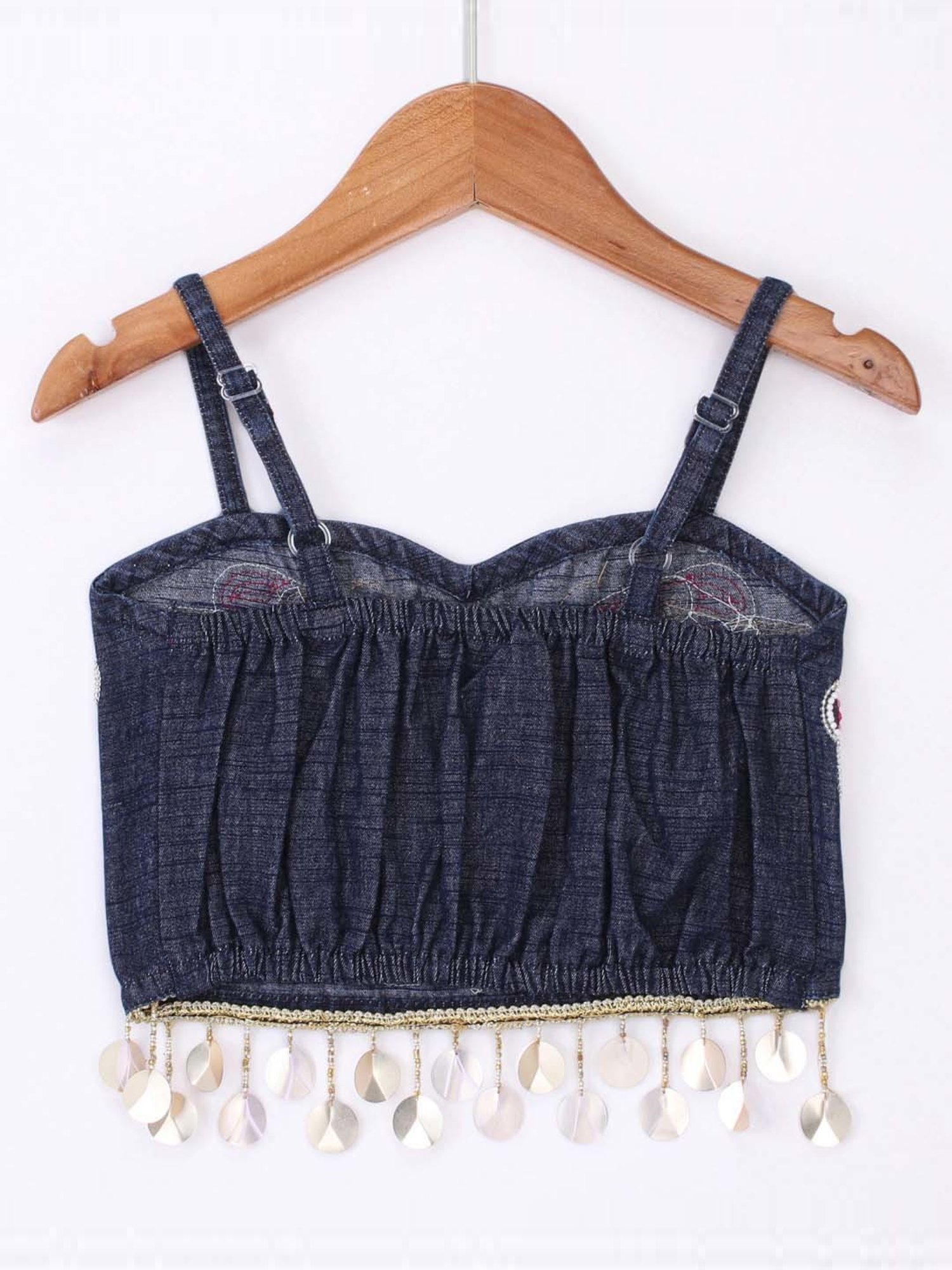 TWISHA Kids Blue & Pink Embroidered Top Set