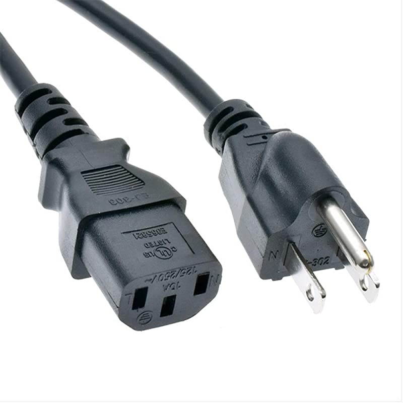 1.5Meter) Polarized US 3Prong Power Cable (NEMA 1-15P to IEC C13), for DVD Players, CD Players, Boomboxes, VCRs