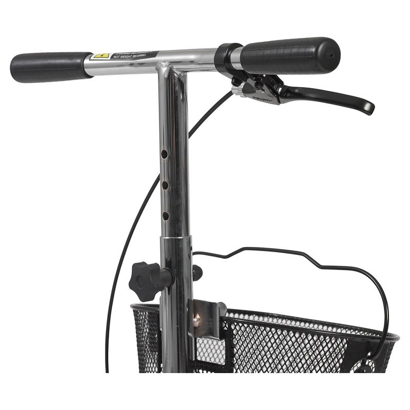 Drive Medical Dual Pad Steerable Knee Walker with Basket, Alternative to Crutches