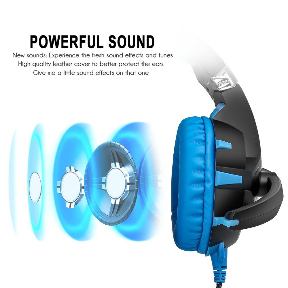 ONIKUMA K2 Gaming Headset 7.1 Channel Sound Stereo Casque Gaming Headphone with Mic LED Light for PS4 PC Laptop Computer