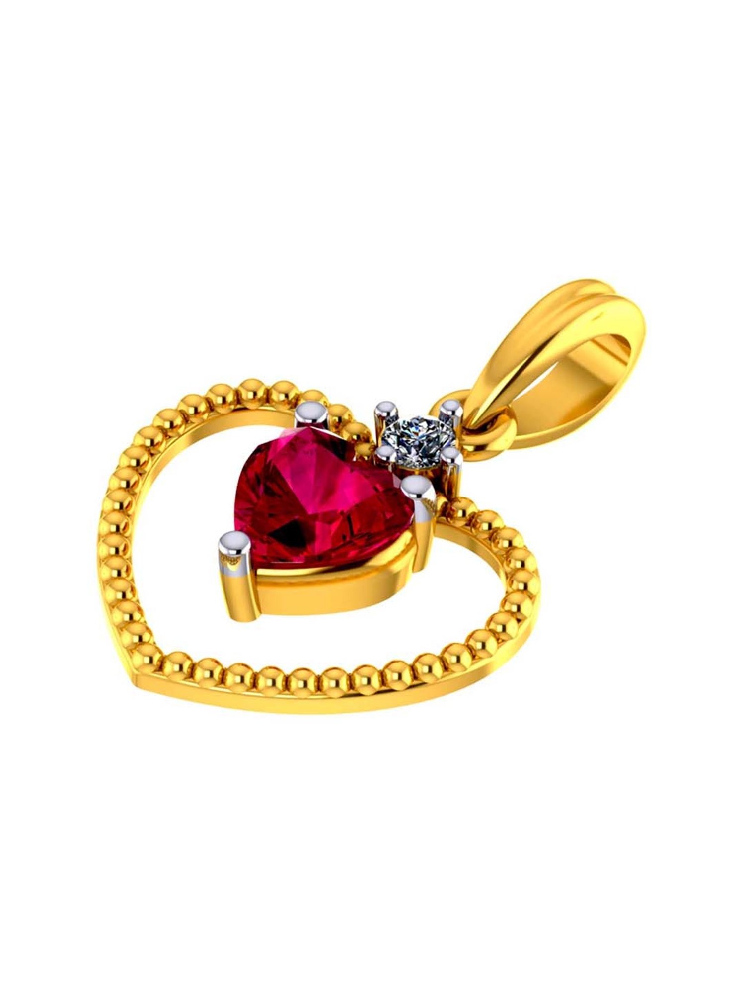 Mia by Tanishq Dual Radiance 18k Gold & Diamond Pendant with Chain