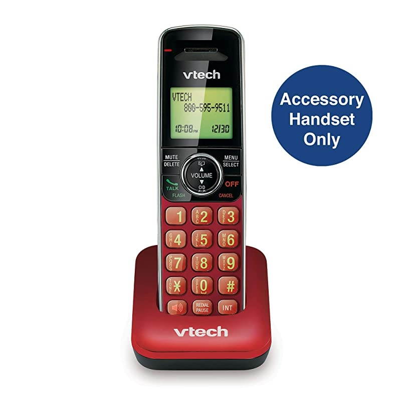 CS65294B 4Handset DECT 60 Cordless Phone with Answering System and Caller ID Expandable up to 5 Handsets WallMountable BlueGreenRedSilver CS640916 Accessory Cordless Handset Red