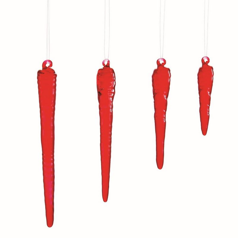 Plum & Post Organic Bloodcicle Ornaments, Set Of 4