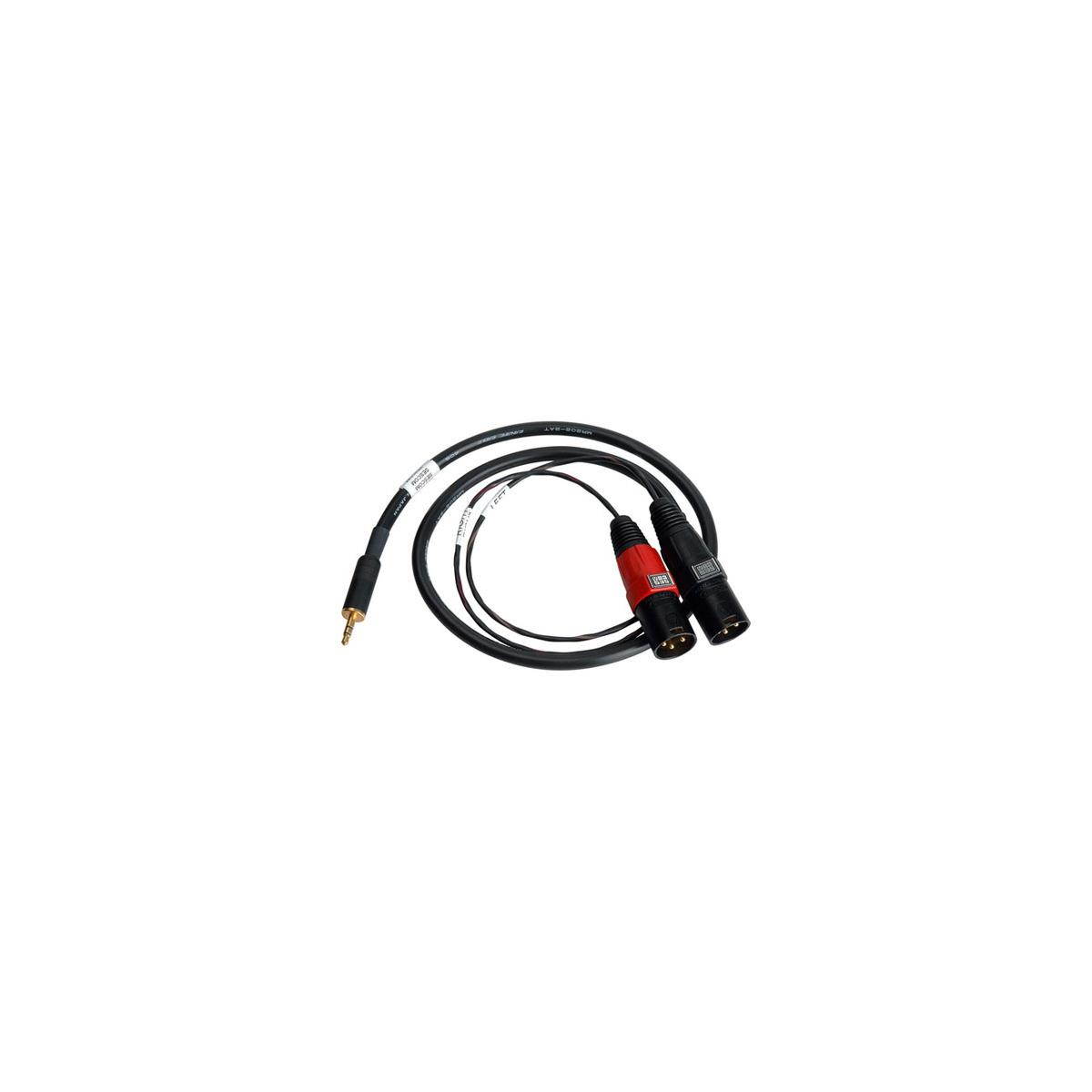 Sescom SES-IPOD-XLRM03 3.5mm Stereo to Dual XLR Male Mono Audio Cable, 3 Feet