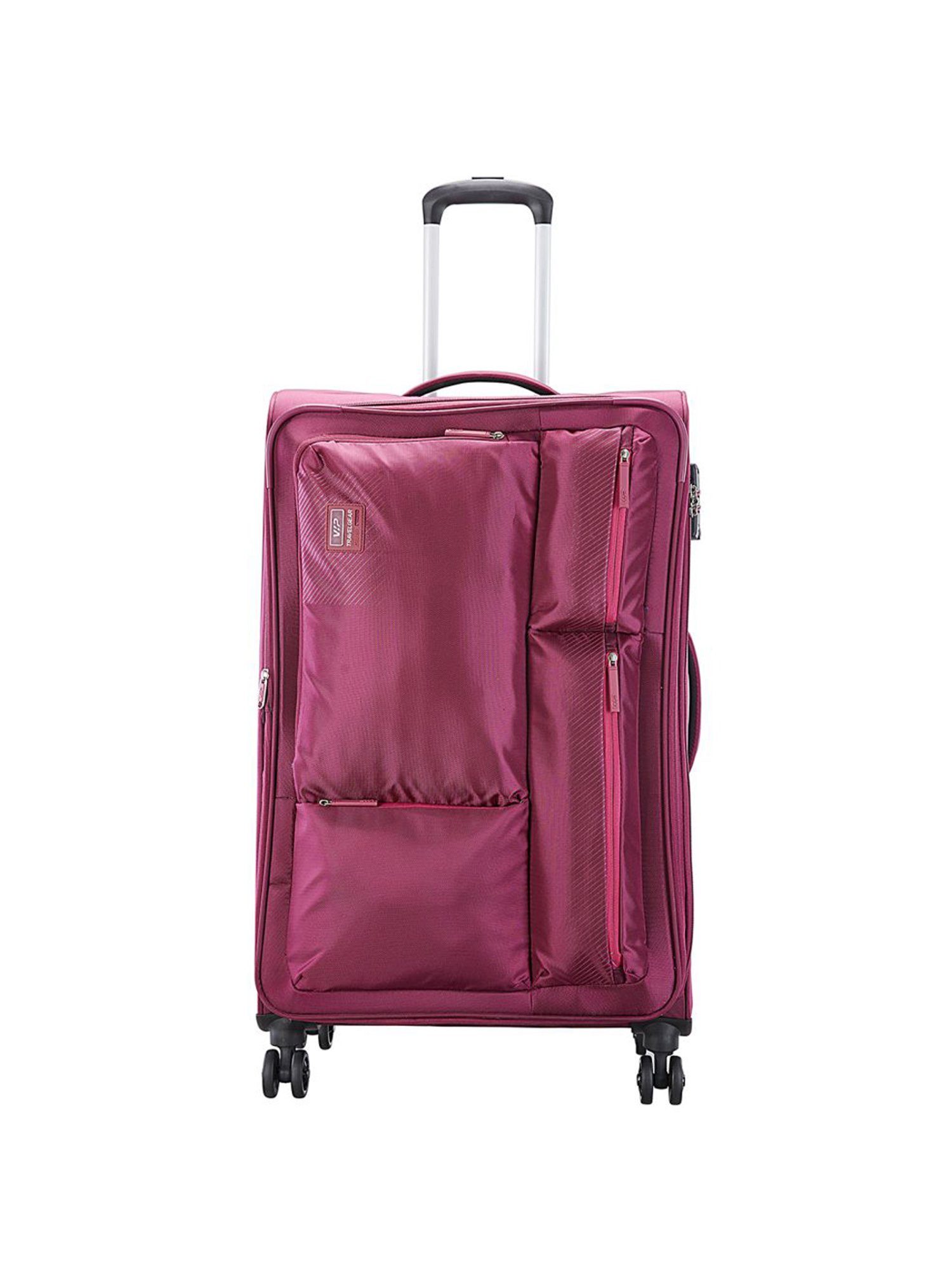 VIP Adept Red Solid Soft Large Trolley Bag - 32 cm