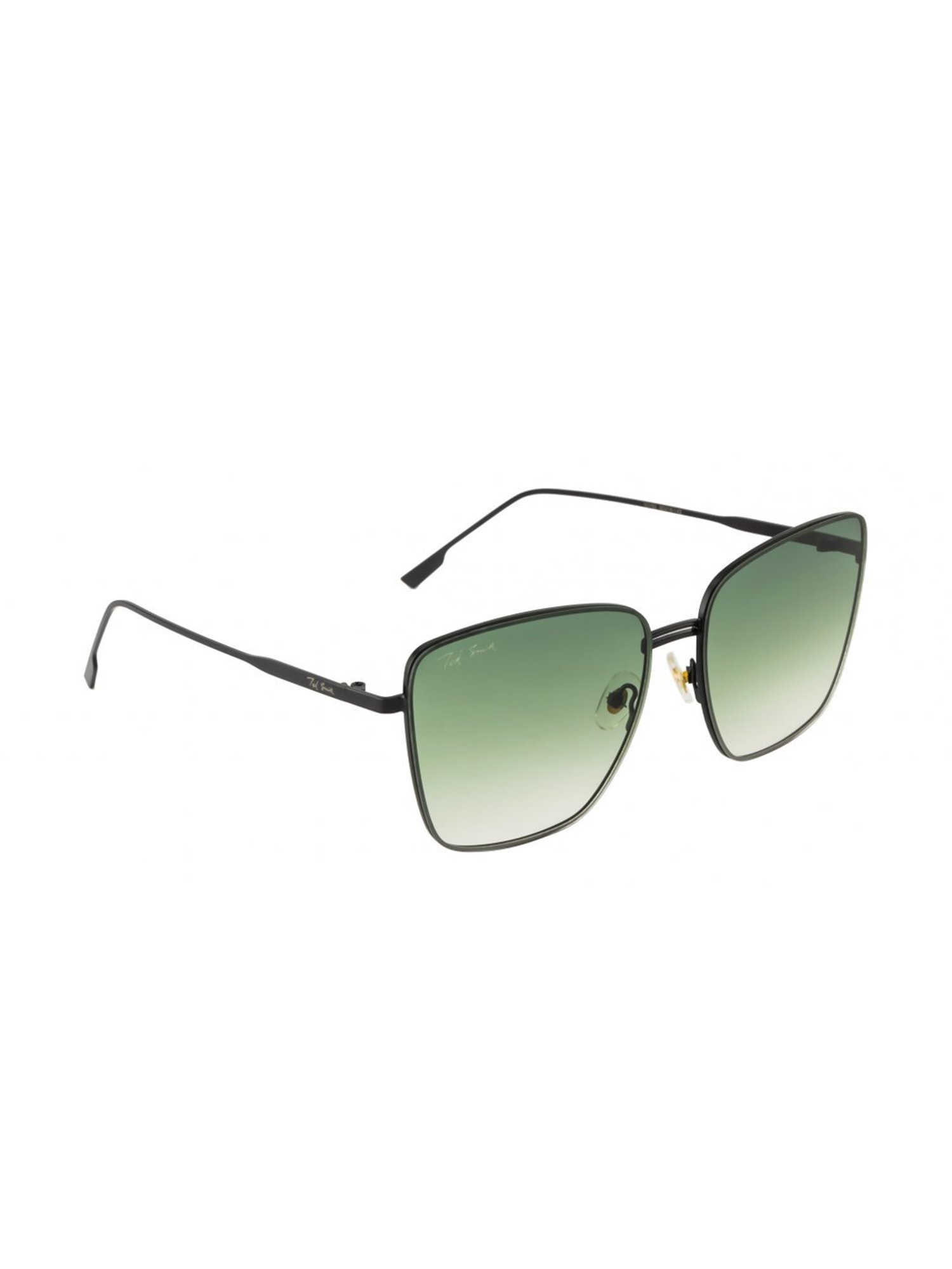 Ted Smith BEUNIQ_C5 Green Gradient Square Sunglasses