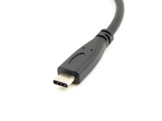 USB 3.1 Type-C USB-C Male to Female Extension Cable for Data and Power Charge Black 20cm