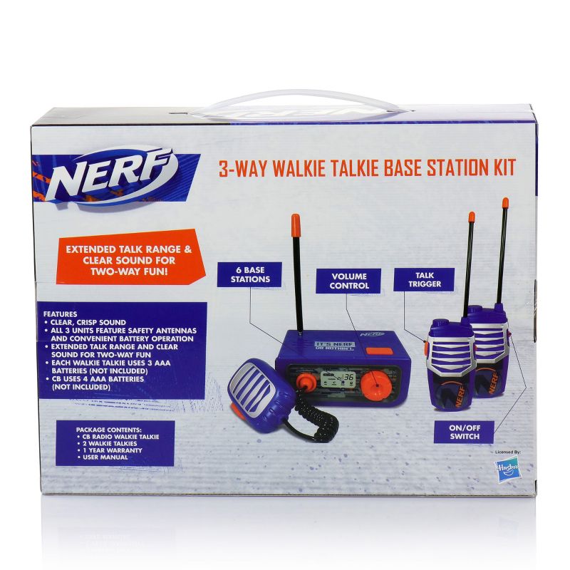 Nerf 3-Way Walkie Talkie Base Station Kit
