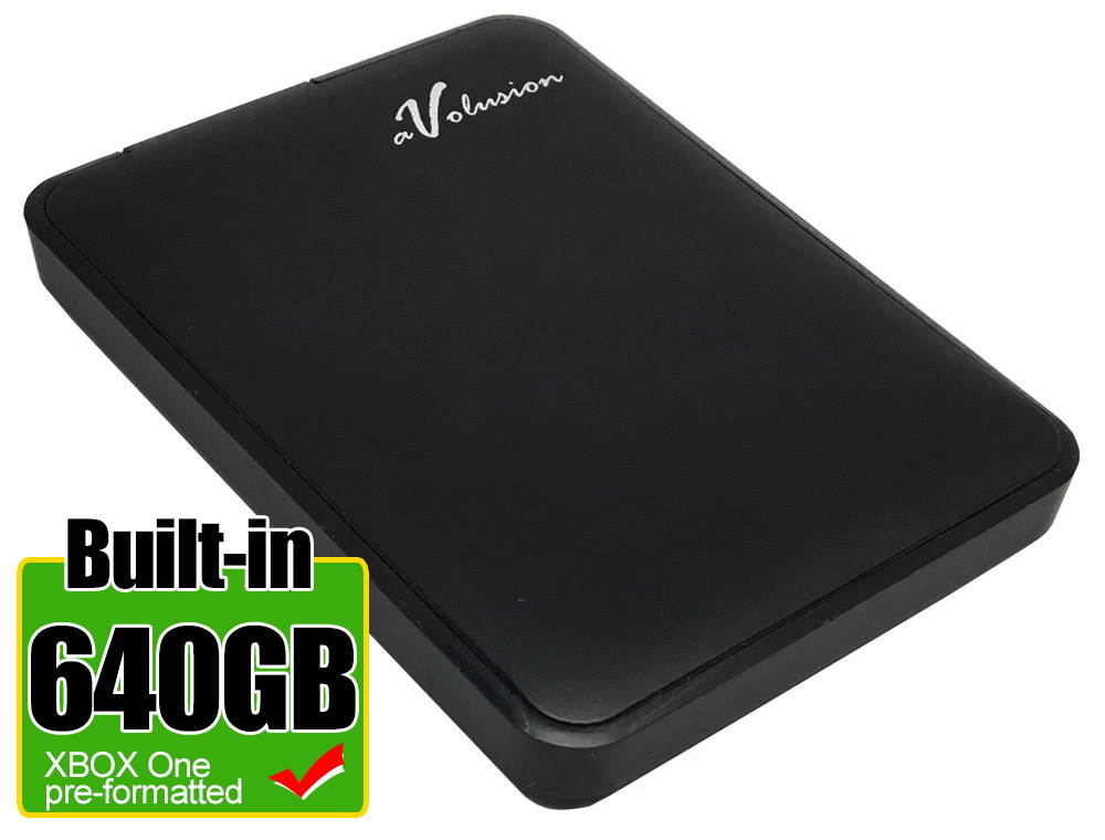 Avolusion 640GB USB 3.0 Portable External XBOX One Hard Drive (XBOX One Pre-Formatted) HD250U3-Z1 - Retail w/2 Year Warranty
