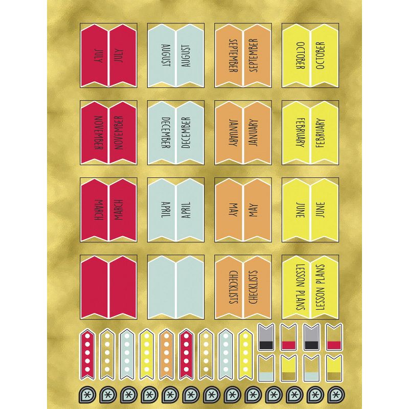 Carson Dellosa Aim High Teacher Plan Book, 128 Pages with 46 Stickers