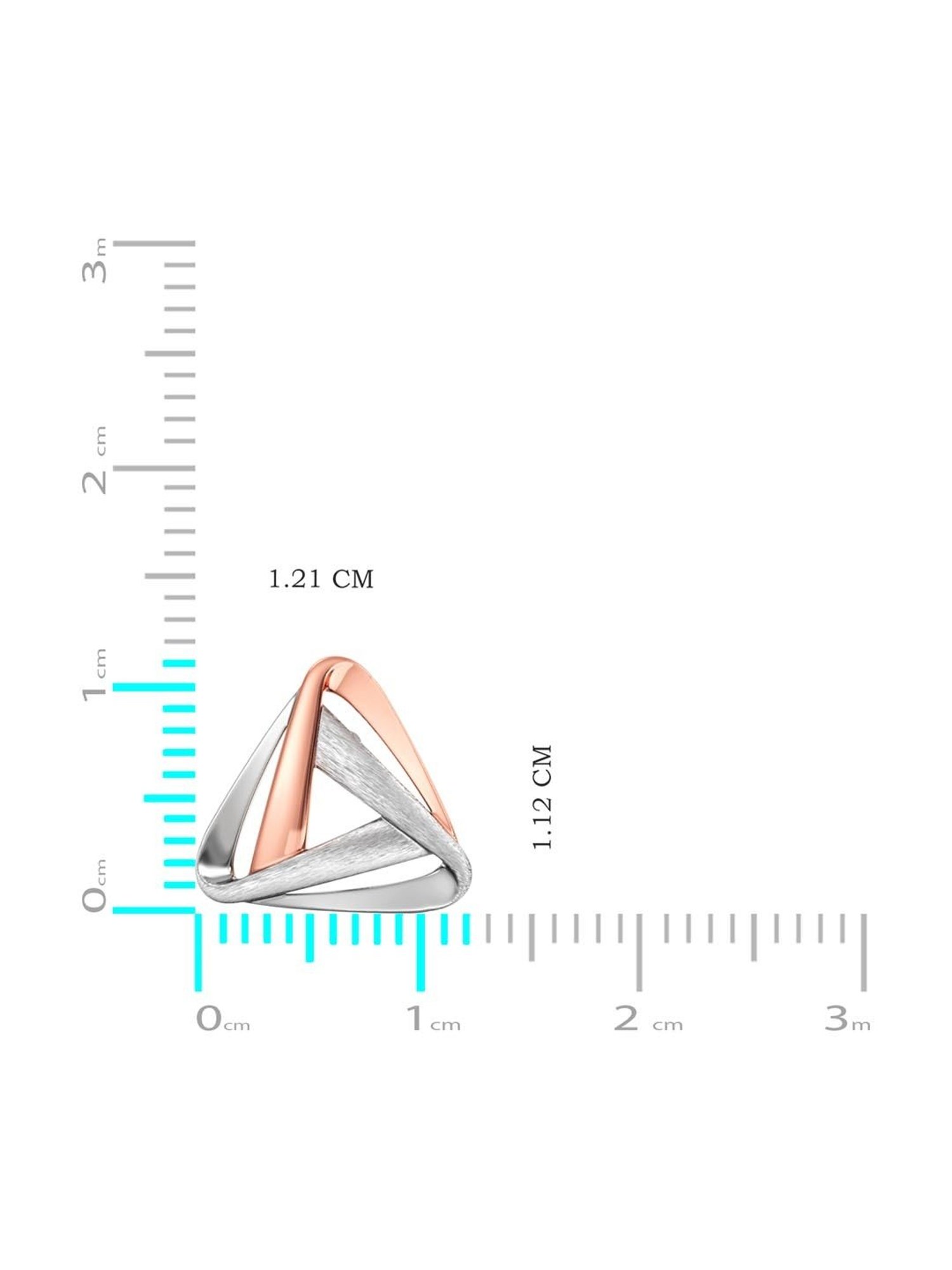 Joyalukkas 950 Platinum Bold Geometric Earrings