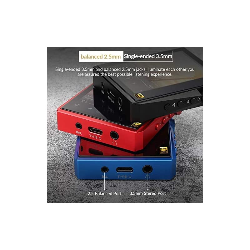 AP80 PRO MP3 Player with Bluetooth, High Resolution Lossless Music Player with LDAC/aptX/FLAC/Hi-Res Audio/FM Radio, Digital Audio Player with Full Touch Screen (Black)