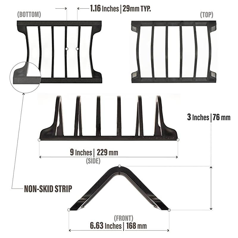 Universal 5 Tablet and Smartphone Charging Organizer Rack/Desktop Stand Holder