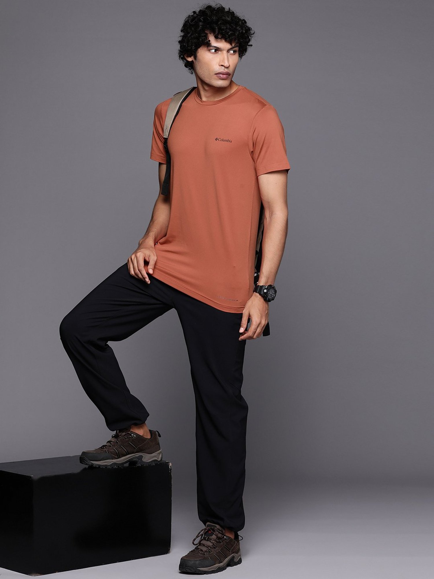 Columbia Orange Regular Fit T-Shirt