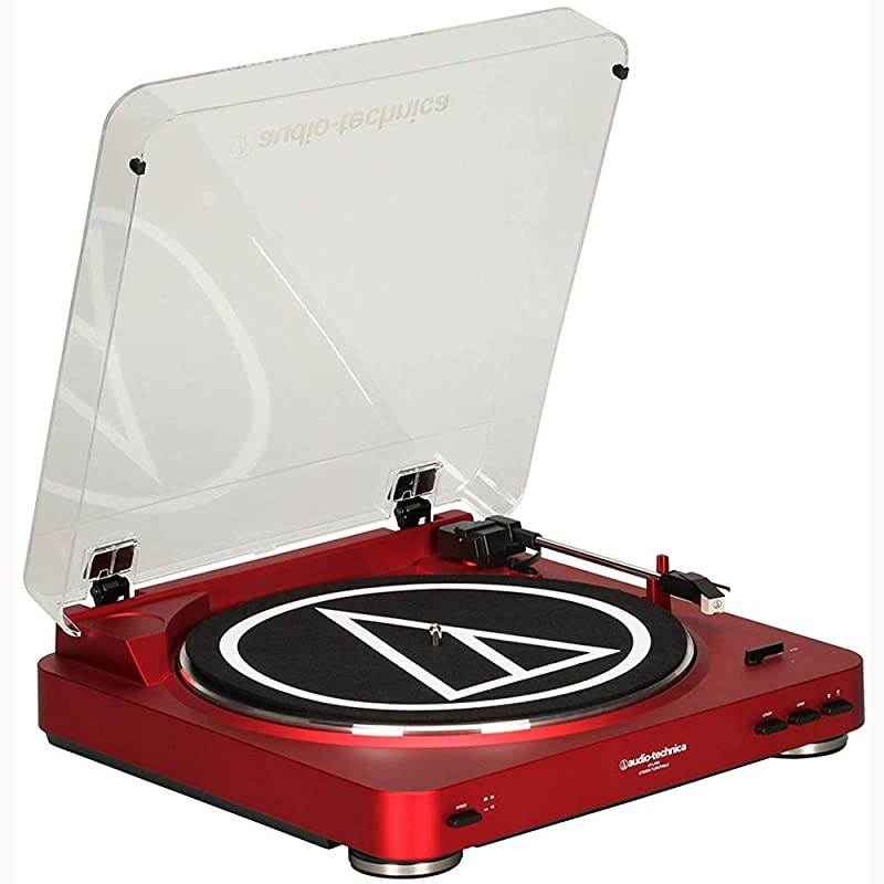 AT-LP60-BT Automatic Bluetooth Belt-Drive Stereo Turntable - Red