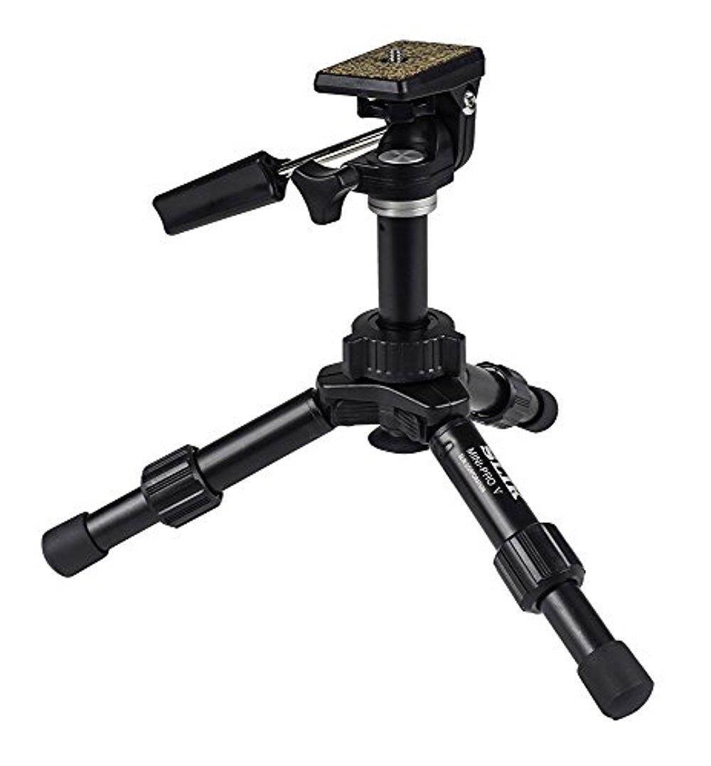 Slik Mini-Pro V Tripod with 2-Way Pan/Tilt Head - Supports 3.3 lb (1.5 kg)