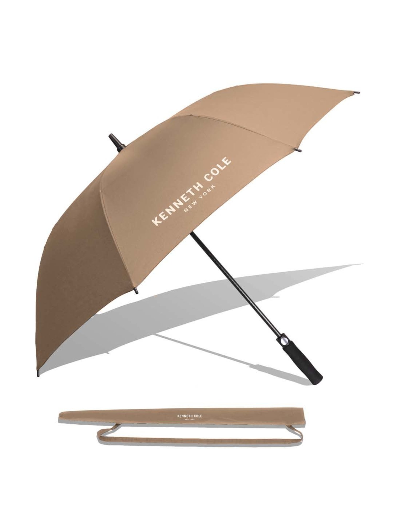 Kenneth Cole Beige Logo Umbrella