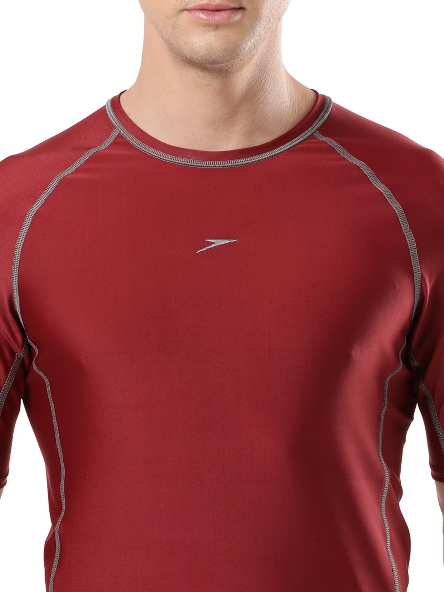 Speedo Oxblood Regular Fit Sports T-Shirt
