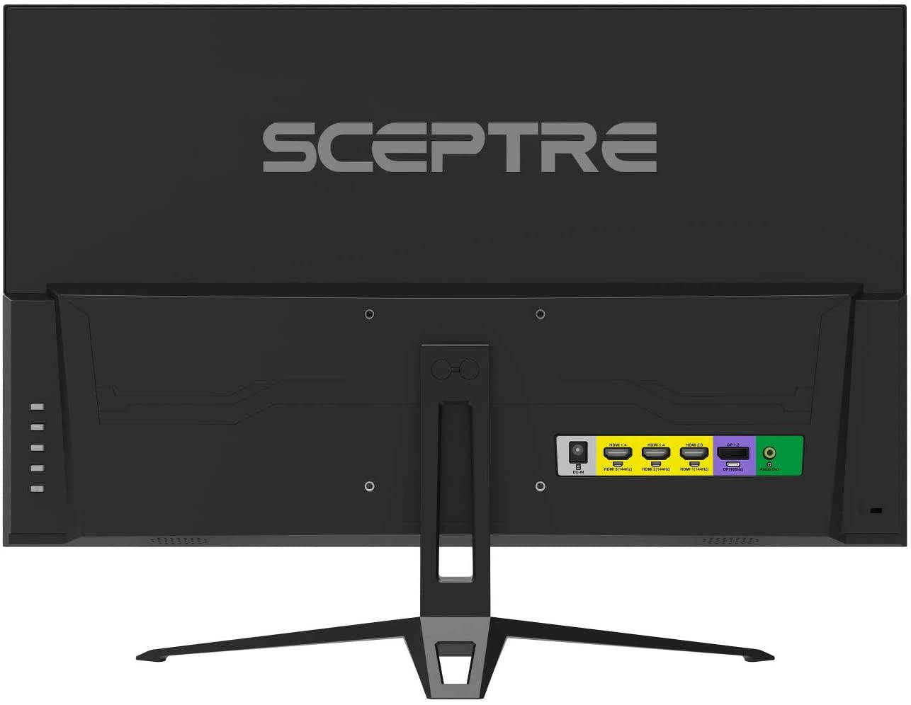 Sceptre IPS 27 inch Gaming LED Monitor up to 165Hz 144Hz 1ms DisplayPort HDMI, FreeSync FPS RTS Build-in Speakers Gunmetal Black 2021 (E275B-FPT165)